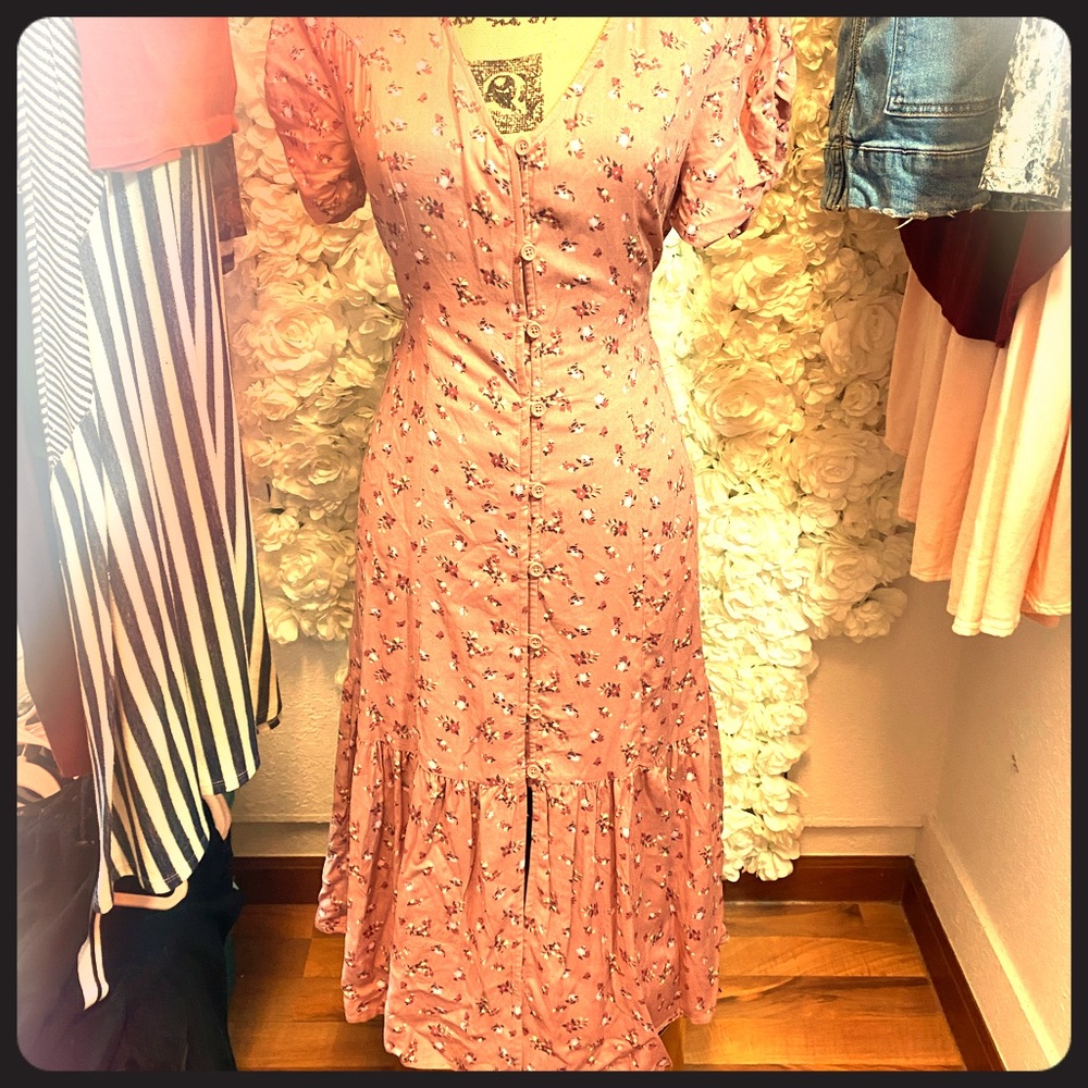 Wild fable button up dress nwot
